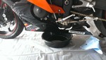 oil dripping from motorcycle